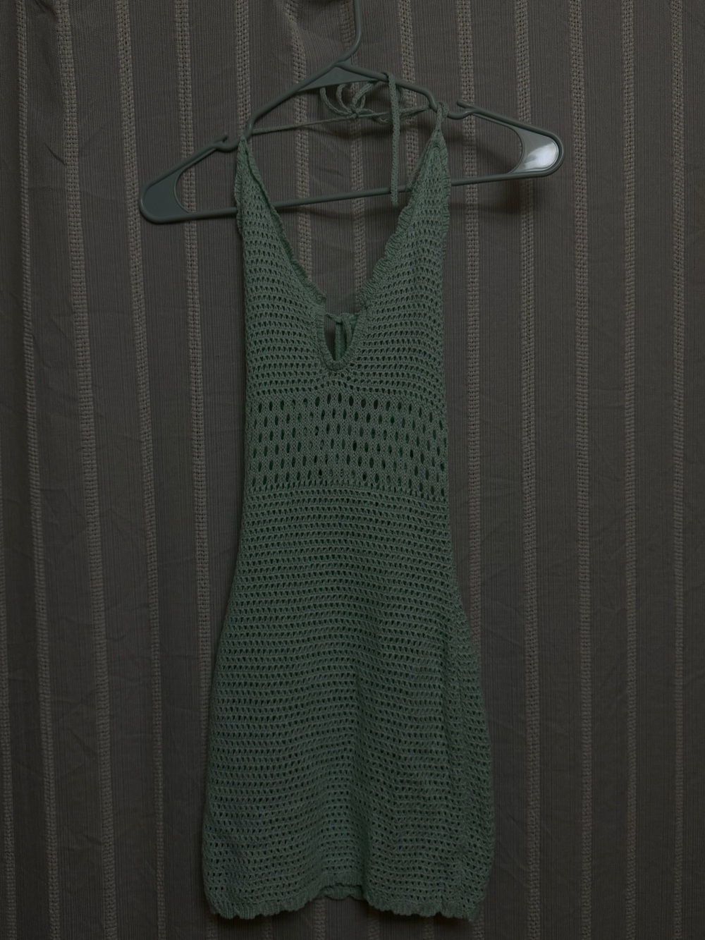 Wild Fable Green Crochet Halter Swim Cover-Up Dress XS